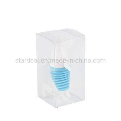 Transparent Cube Frosted PVC Packaging Clear Plastic Box