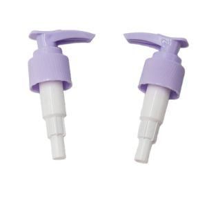 Factory Direct Sale Purple Color Plastic Screw up-Down Lock Lotion Pump for Hand Washing