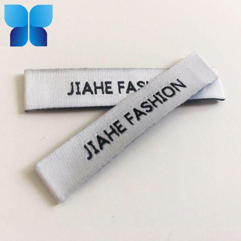 White Satin Print Label for Garment