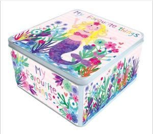 New Design Wedding Gift Packing Square Candy Tin Box Gift Tin Metal Box