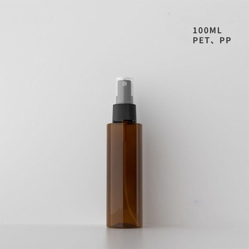 Big Empty Plastic Bottle 500ml Pet Flat Shoulder Straight Side Container