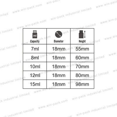 Small Clear Custom Cosmetics Perfume Mist Spray Sample Glass Bottle 5ml 8ml 10ml 12ml 15ml