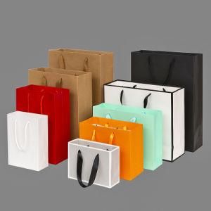 Thickened Gift Kraft Paper Bag, Customized Clothing Packaging Bag, Shopping Kraft Paper Tote Bag