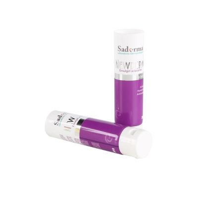 Cosmetic Container Wholesale Round Empty Plastic Lipstick Tube Eye Serum Massage Tube with Arylic Cap