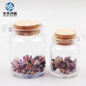 4oz 8oz Wood Cap Stopper Food Packaging Glass Jar Wholesale