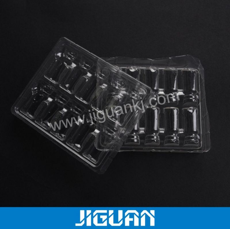 Customized 6 or 12 Hole Vial Blister Packaging Plastic Tray