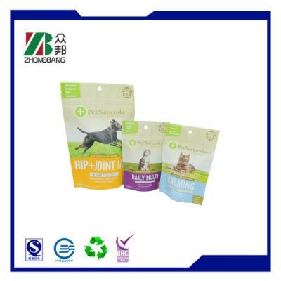 Resealable Cat Food Stand up Pet Food Packaging Bag