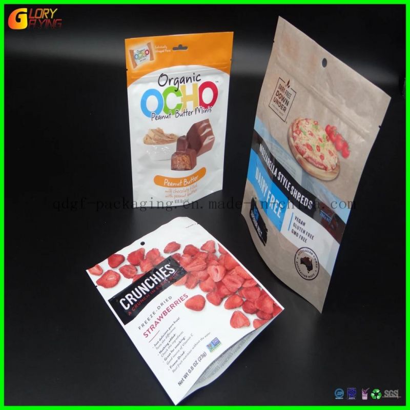 Plastic Flexible Food Packaging Chocolate Coffee Tea Petnuts Snack Dry Fruits Pouches Fin Seal Bags Doypack Packaging Bag