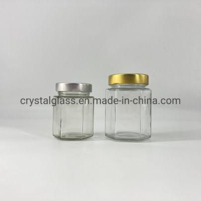 180ml 280ml 730ml 1000g High Flint Food Clear Glass Jar for Hot Sauce Packaging Container with Lid