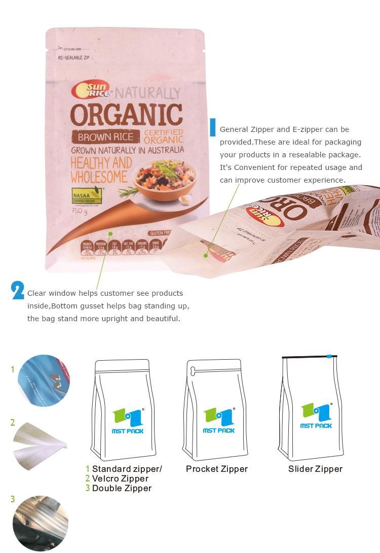 Laminated Aluminium Foil Barrier Standup Nutrition Protein Powder Bag