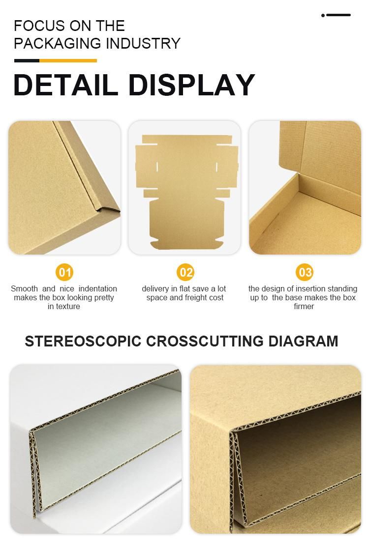 Biodegradable Logo Printing Flat Pack Apparel/Clothing/Shoe Packaging Corrugated Paper Shipping/Mailer/Carton Boxes