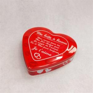Heart Shape Wedding Tin Box for Rose Soap, Size 179*173*35mm