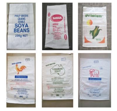 Rice Bag 25kg 50kg Plastic Sand Cement Packaging Bags Poly PP Woven Sacks PP Bag