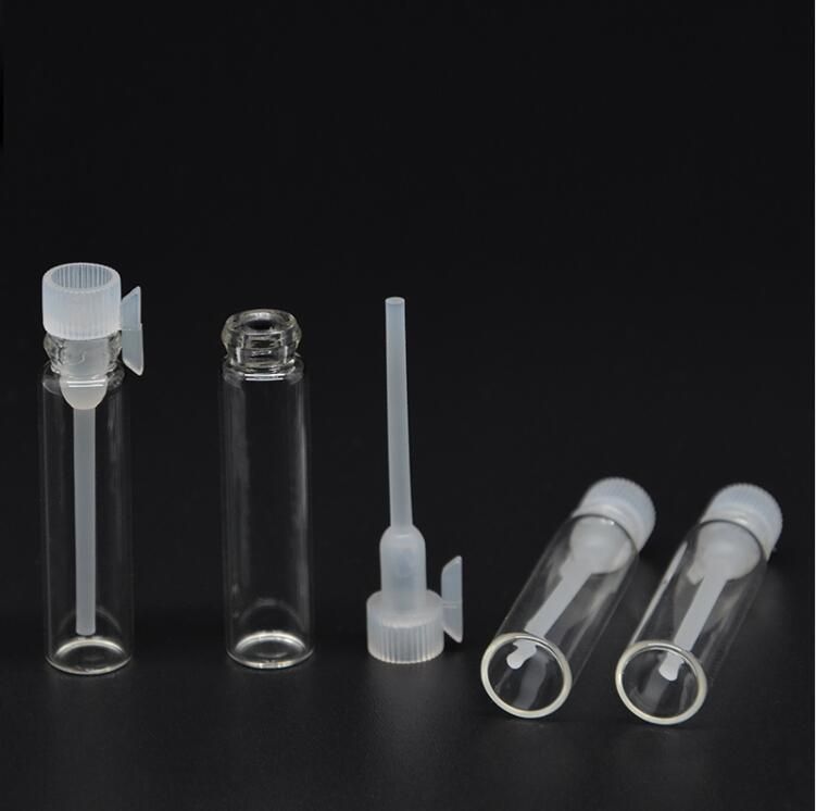 50pieces/Lot 1ml Micro Glass Perfume Bottle Glass Tube Bottle Empty Perfume Bottle Dropper Bottle