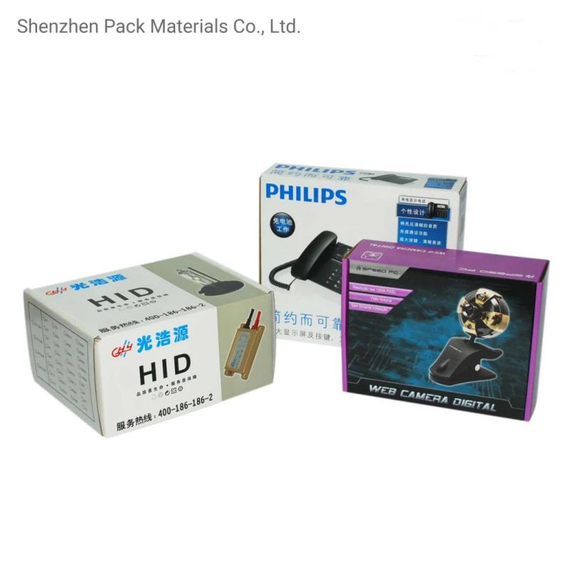 Electronic Automatic Equipment Recyclable Custom Paper Packaging Box