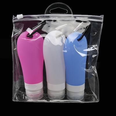 Portable Silicone Travelling Kit with Clip
