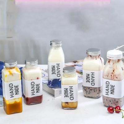 250ml / 350ml / 500ml Glass Empty Juice Bottle Milk Beverage Bottle Glass Bottle