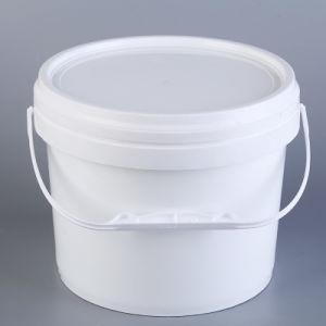 Custom Wholesale Sales BPA Free 4 Liter Barrel Plastic Bucket White Pails