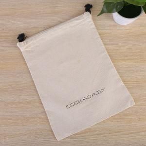 Canvas Cotton Bag Custom Made Jewelry Packaging Storage Fashion Portable Double Drawstring Backpack Bag Color Printing