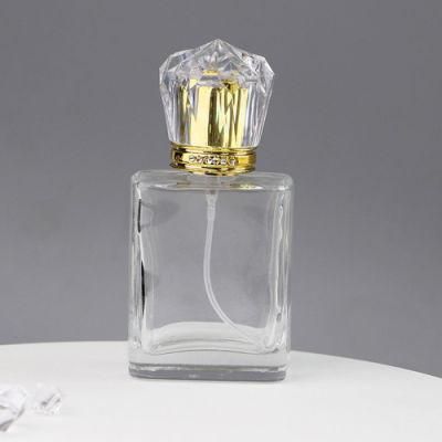 Custom Luxury Perfume Bottle Empty Bottles Clear Perfume Glass Bottle with Plastic Cap and Mist Sprayer Pump
