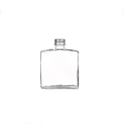 Small 100ml Frosted Water Beverage Milk Tea Juice Glass Bottle with Metal Cap