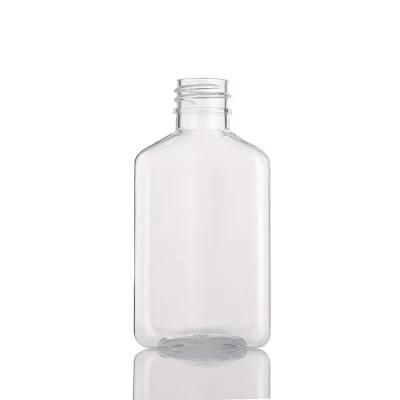 60ml Pet Transparant Plastic Square Flat Cosmetics Spray Bottle 2oz (01C005)