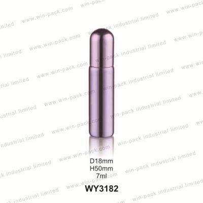 Cosmetic Packaging Red or Purple UV Coating Screw Glass Bottle with Round Cap