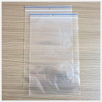 Factory Direct Custom Printed Plastic Zip Lock Bag with White Lip and Euro Hole