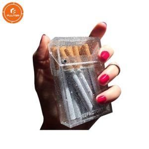 Waterproof Transparent Luxury Display Plexiglass Acrylic Cigarette Case for 20 Pack