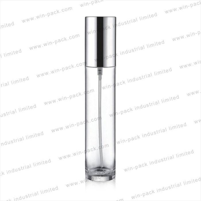 Liquid Plastic Bottle Cosmetic Pump Sprayer Bottle with Silver Lid 100ml