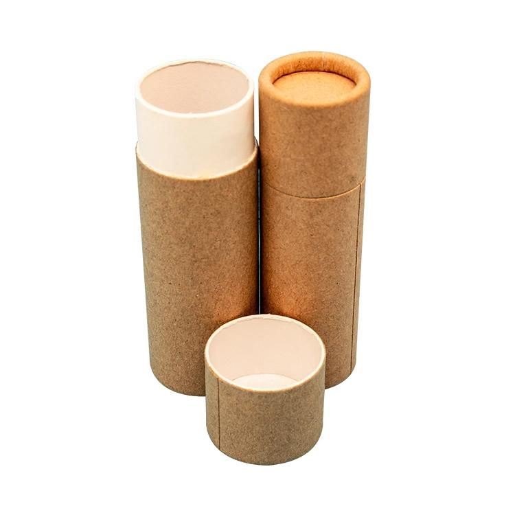 Paper Lipstick Container Round Custom Tube Packaging Lipbalm Tube