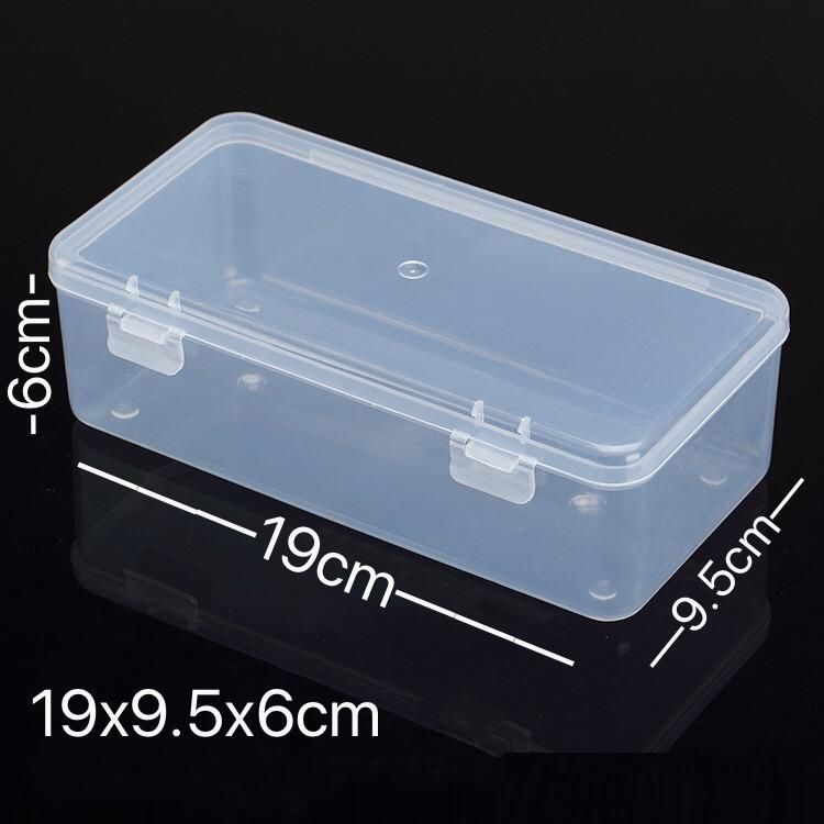 Foldable with Lid Plastic Storage Box Organiser Case for Electronics