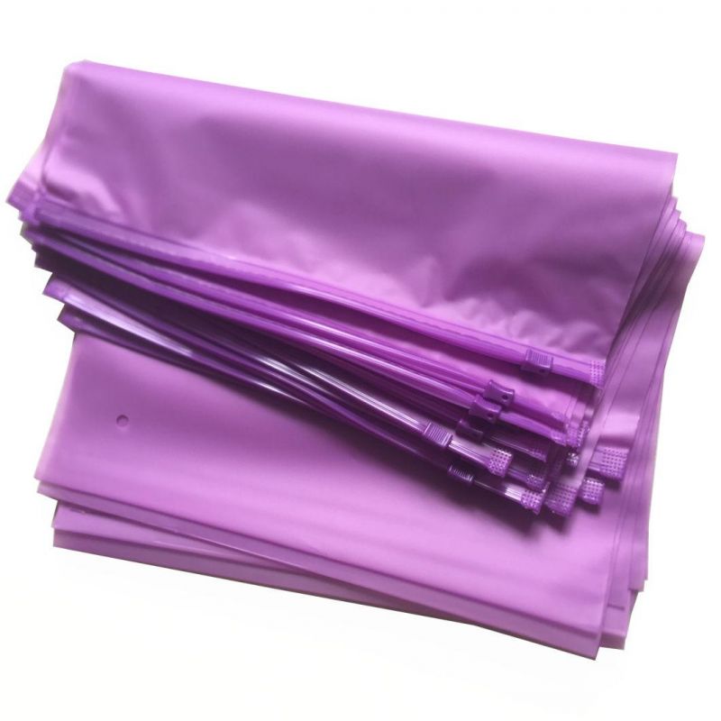 Manufacturer CPE Matt Poly Bags with Zipper for Clothing Zip Lock Bag Packaging Bag