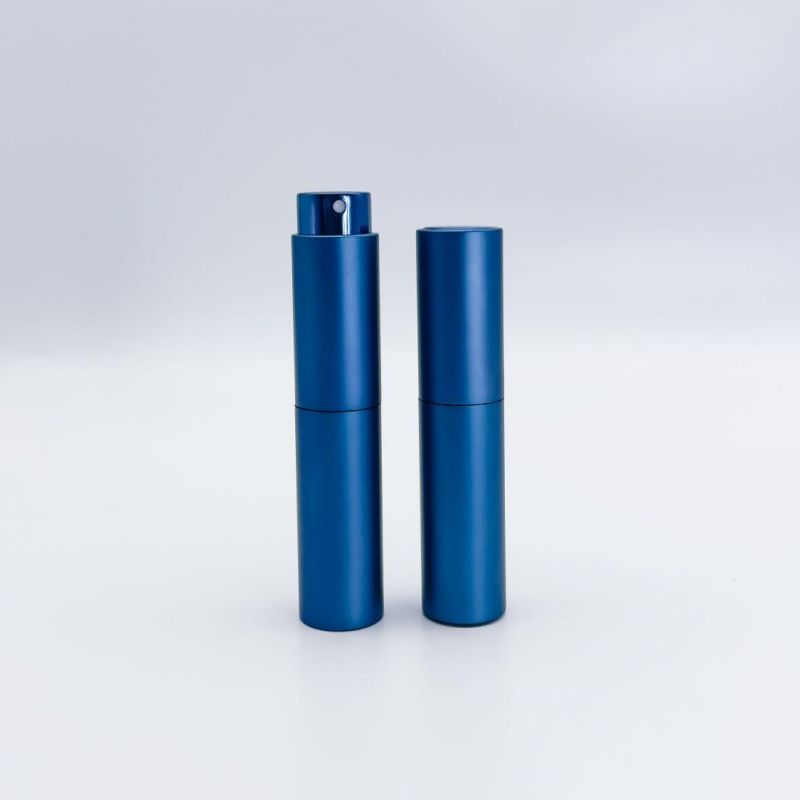 Aluminum Perfume Atomizer with Inner Glass Bottle