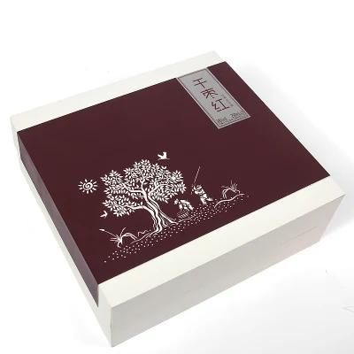 Firstsail Competitive Price Custom Lid and Base Gift Box 2 Bottle Wine Box Packaging