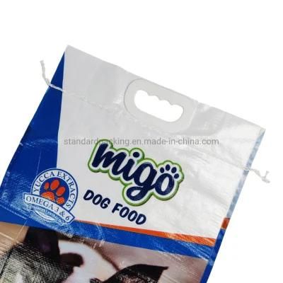Top Resealable Plastic BOPP Packaging Bag Pet Feed Animal Food Bag