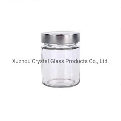 280 Ml 9 Oz Straight Side Honey Glass Jars with Deep Lid