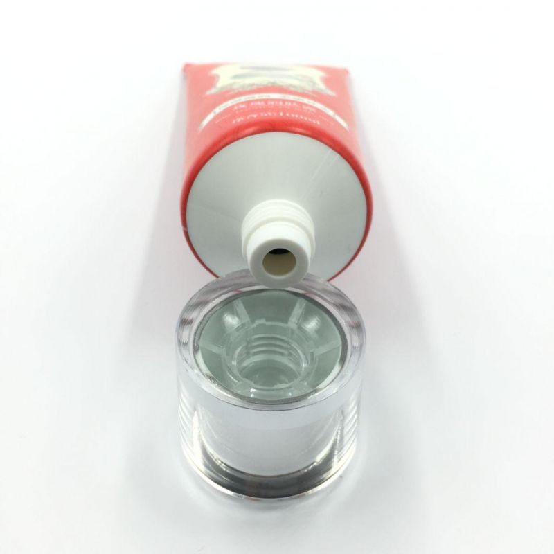 Plastic Tubes Cosmetic PP Cap for Sun Screen with Plating Screw on Cap