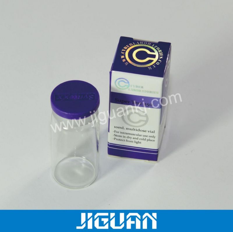 Gold or Silver or Holographic Stamping E-Liquid 10ml Vial Glass Bottle Box