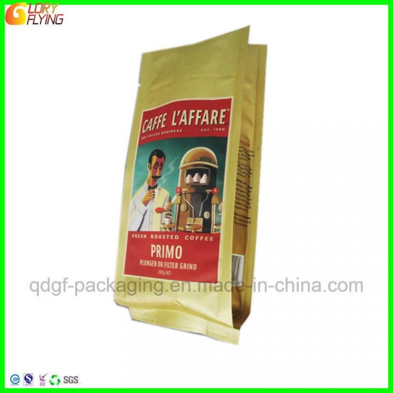 Top Quality Plastic Coffee Bag with One-Way Degassing Valve for Coffee Bean Packaging