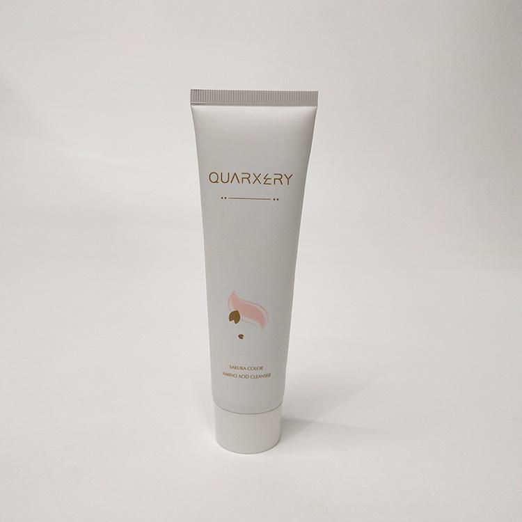 100ml Glossy Silkscreen Printing Cosmetic Plastic Tube for Face Wash Face Clean Hand Cream Packaging