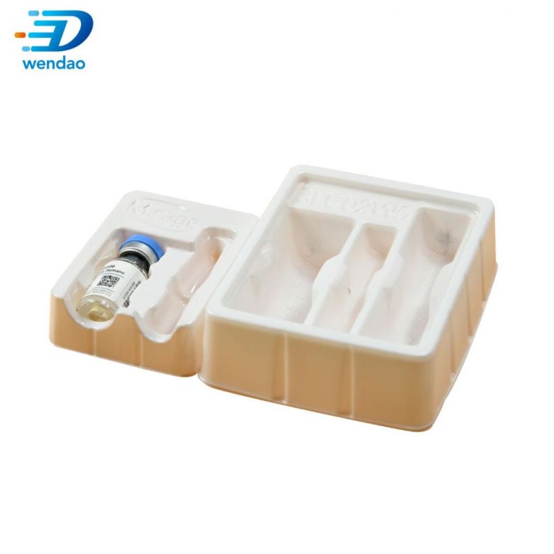 Custom Medical Bottle 10ml Plastic Vial Blister Packaging Medical Ampoule Inner Tray