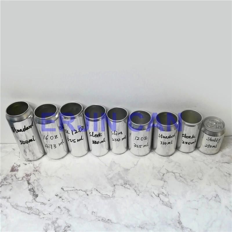 250ml Aluminum Slim Can for Wine Energy Drink Juice