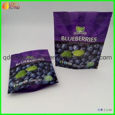 Food Packaging/Stand up Zipper Packing Frozen Fruit Plastic Bags Manufacturer