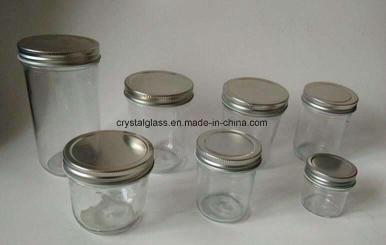 Food Storage Candy Containers Honey Cookie Jam Mason Sealed Glass Jar with Lid