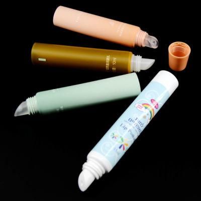 Empty Clear Push Lip Gloss Squeeze Tubes Balm Lipgloss Containers Mini Soft Tube for Cosmetic Package Round Tubes