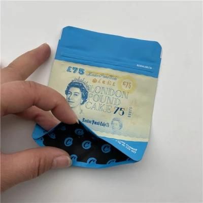 Stand up Custom Printed Smell Proof Ziplock Cookies Packaging Bag