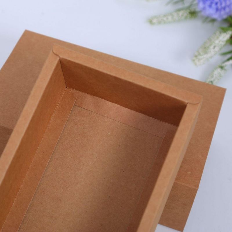 Custom Paper Drawer Bottle Brown Kraft Paper Packaging Box