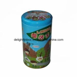 Cylindrical Biscuit Tin/Metal Box/Can (DL-RT-0133)