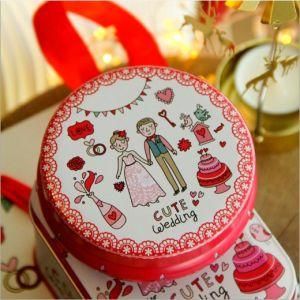 Small Drum Type Kitchen Coffee Tea Sugar Container Jar Tin Metal Can
